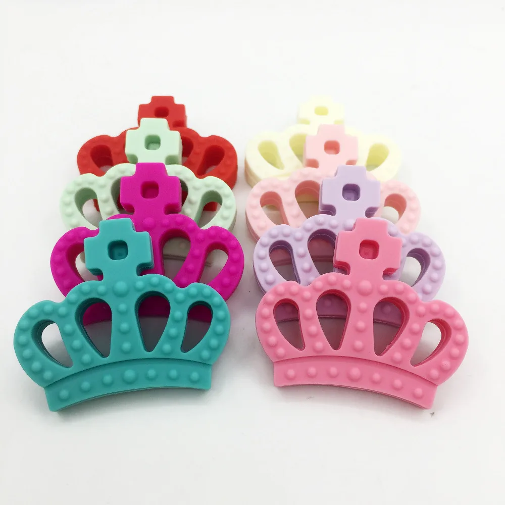 Кулоны для прорезывателя в виде короны Queen Crown силиконовые подвески без БФА 10