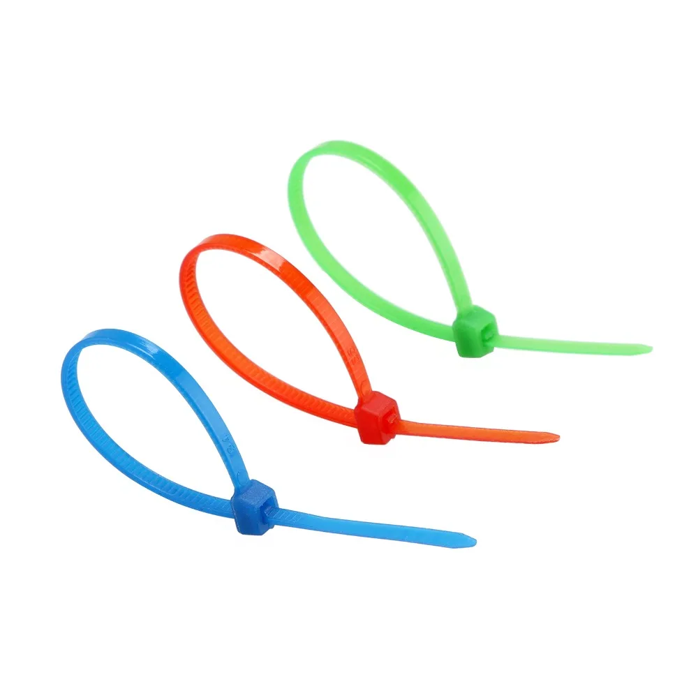 Кол во: 100 самоблокирующиеся кабельные стяжки нейлоновые пластиковые застежки