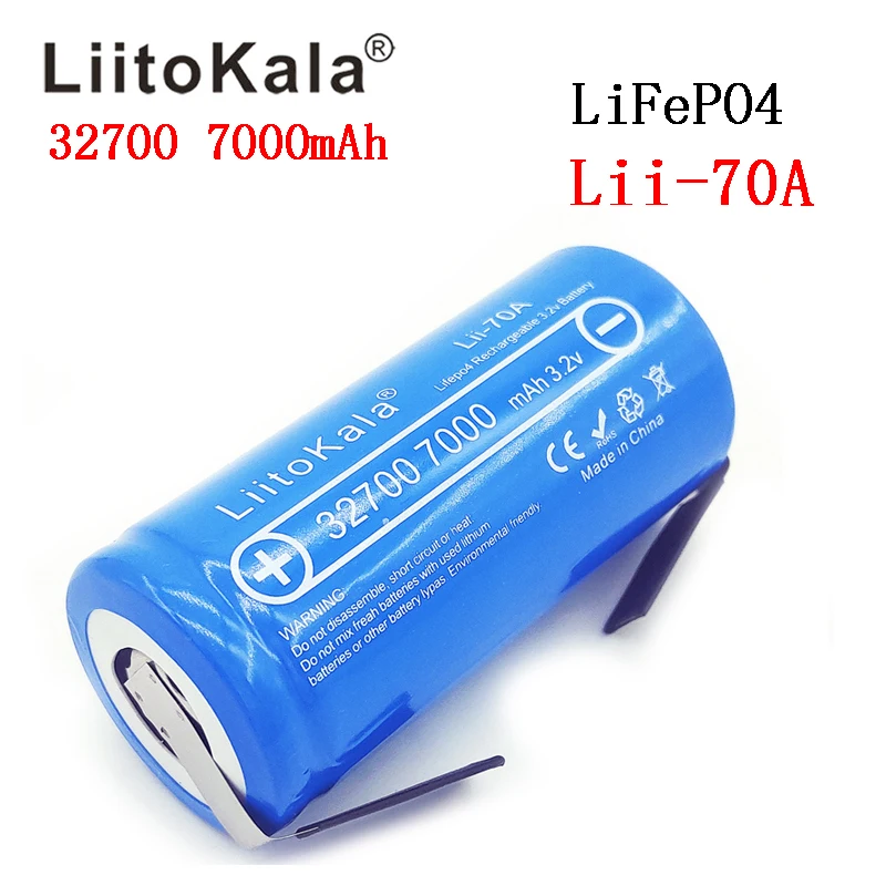 Аккумуляторная батарея 3 2 В 32700 7000 мАч Lii-70A LiFePO4 35A непрерывный разряд максимум 55a