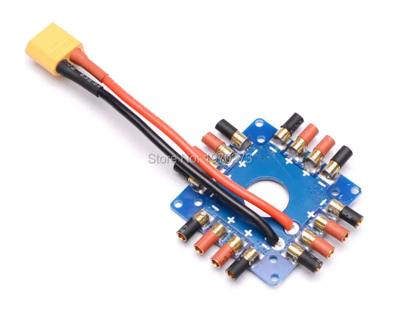 ESC Distribution Board Connection with XT60 Plug &amp 3.5mm banana bullet connectors For Quadcopter Multicopter FPV | Игрушки и хобби