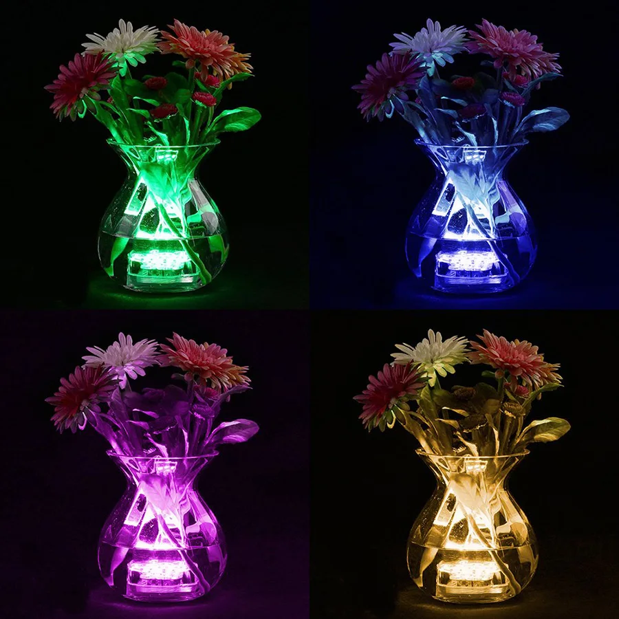 Погружной RGB светильник с дистанционным управлением 10 светодиодов питание от