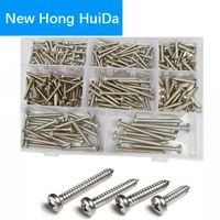 pan head self tapping screw phillips cross recessed metric thread round bolt assortment kit set 304stainless steel 6 8 10 12