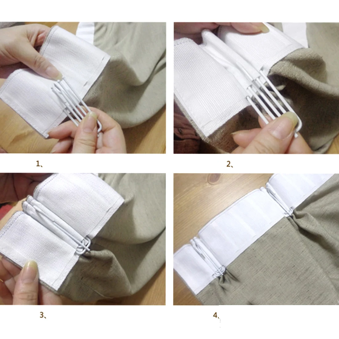 20 шт. антикоррозийные крючки для штор из нержавеющей стали 4 фута синтетического