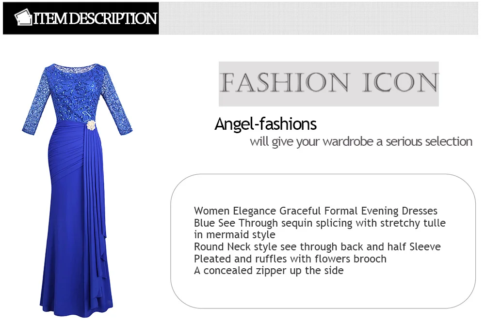 Angel-Fashion/кружевное длинное вечернее платье с короткими рукавами, расшитое бисером, Abendkleid, белое 415