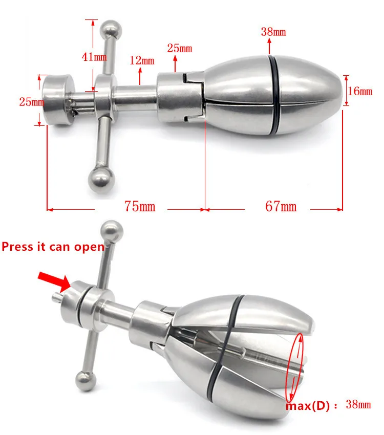 Locking Anal Pear Expansion Plug Dilator BDSM Extreme Torture Play Fetish Sex Toys Stainless Steel XCXA124 | Красота и здоровье
