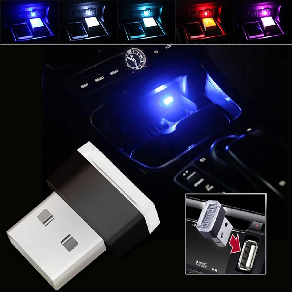 1 шт. автомобильная светодиодная USB лампа для прикуривателя Honda Civic Accord Renault Megane 2 VW