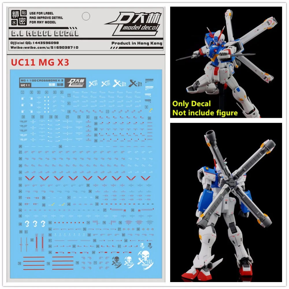 Высококачественная водная паста D.L UC11 для Bandai MG 1/100 Crossbone X3 Gundam DL080|Игровые фигурки