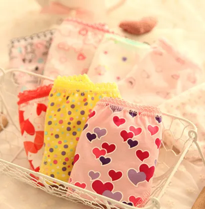 Нижнее белье для девочек трусики детские штаны трусы 12 шт./лот D1 | Мать и ребенок