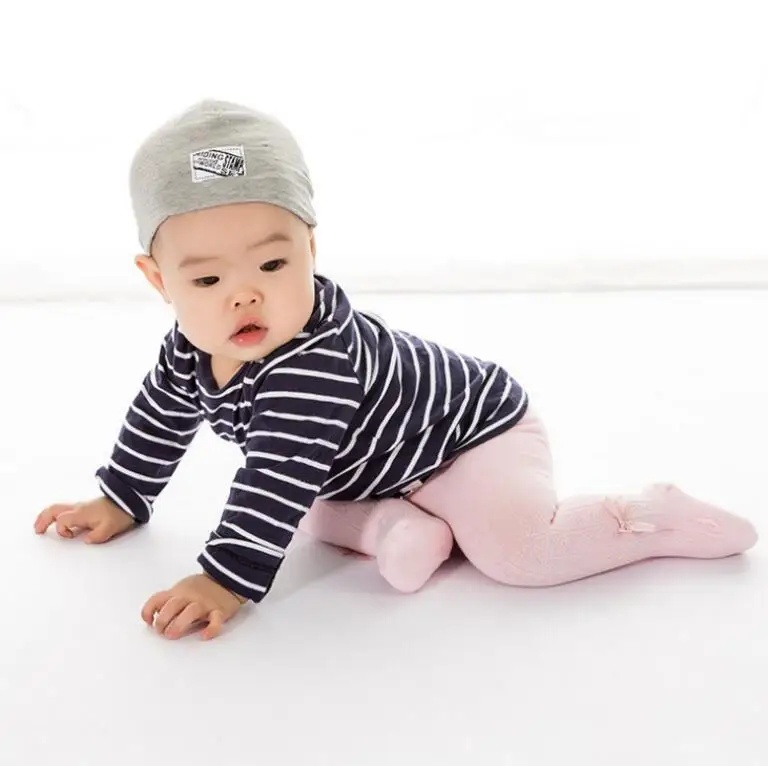 Pink Bow Tights 11 стилей, колготки для маленьких девочек колготки для новорожденных мальчиков, вязаные детские колготки детские чулки однотонные колготки для маленьких девочек - Цвет: Pink Bow Tights