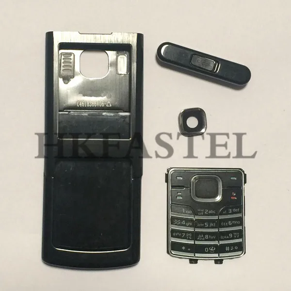 Full housing Hkfatel для Nokia 6500c 6500 классический черный полный корпус для мобильного телефона чехол+ английская арабская клавиатура - Цвет: Full housing