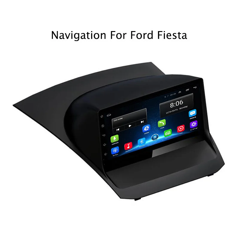 9 &quotчетырехъядерный Автомобильная dvd навигационная система для Ford Fiesta 2009 2017 с