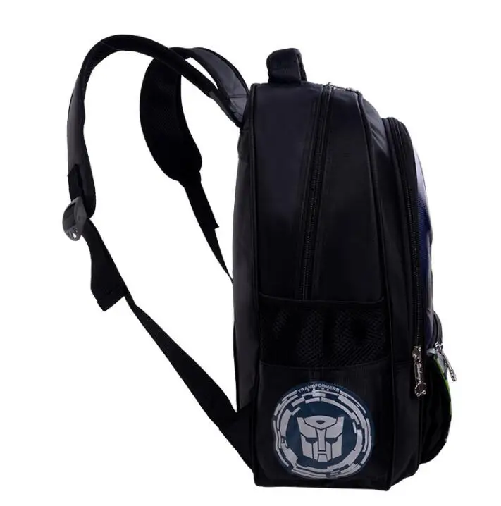 3D ученик Bookbag двойная сумка через плечо робот-трансформер Люминесцентная Водонепроницаемая детская книжная сумка