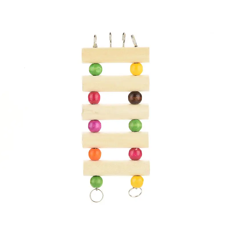 1 шт. лестница для хомяка птица деревянная игрушка попугай красочные восхождение