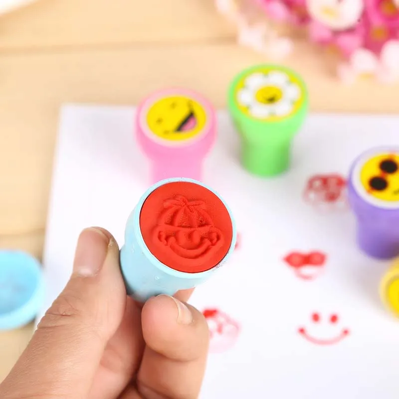 10 шт. цветы Stamp детей DIY ручной записки фотоальбом студенческие марки дневной