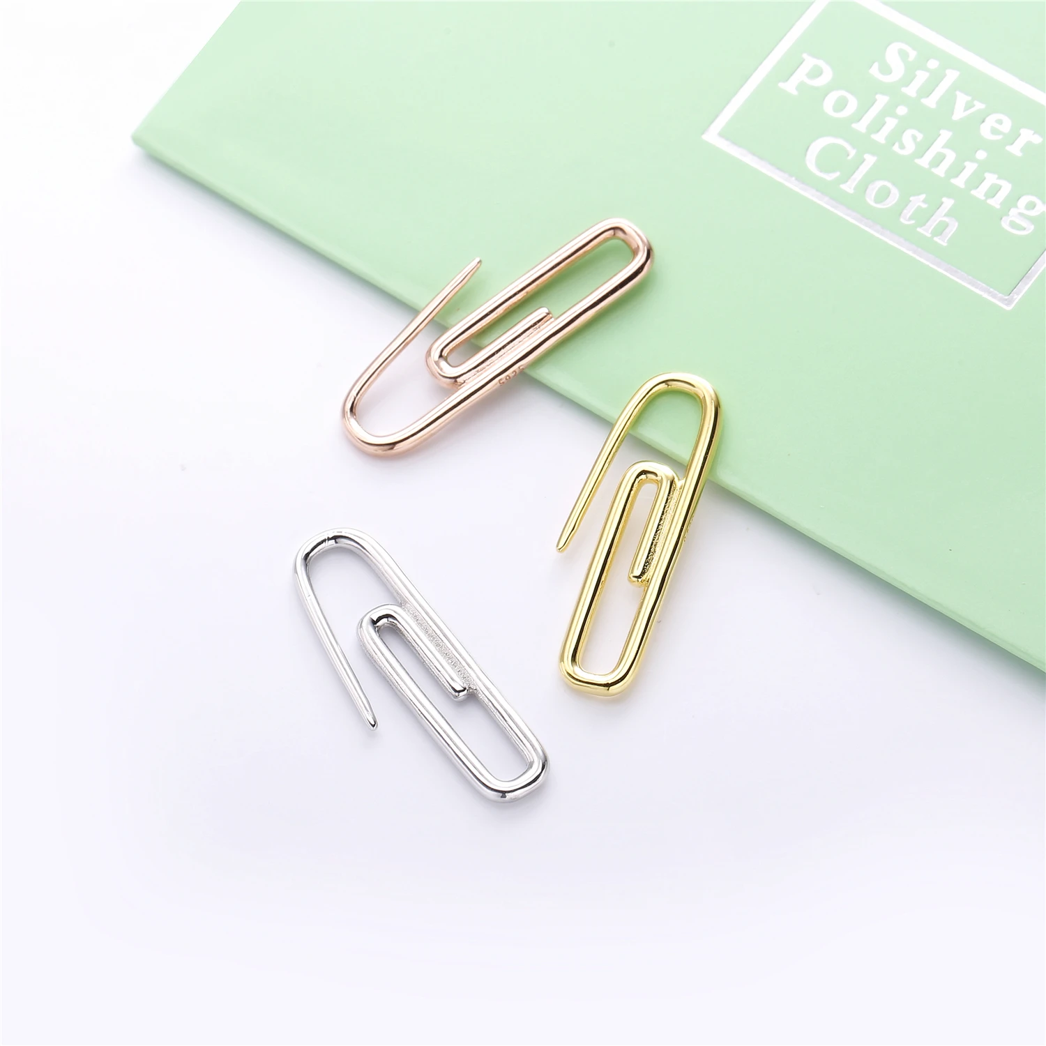 Lovecabin 925 пробы серебряные одиночные золотые розовые золотые серьги в стиле панк безопасная булавка торговля геометрические массивные серьги ювелирные изделия