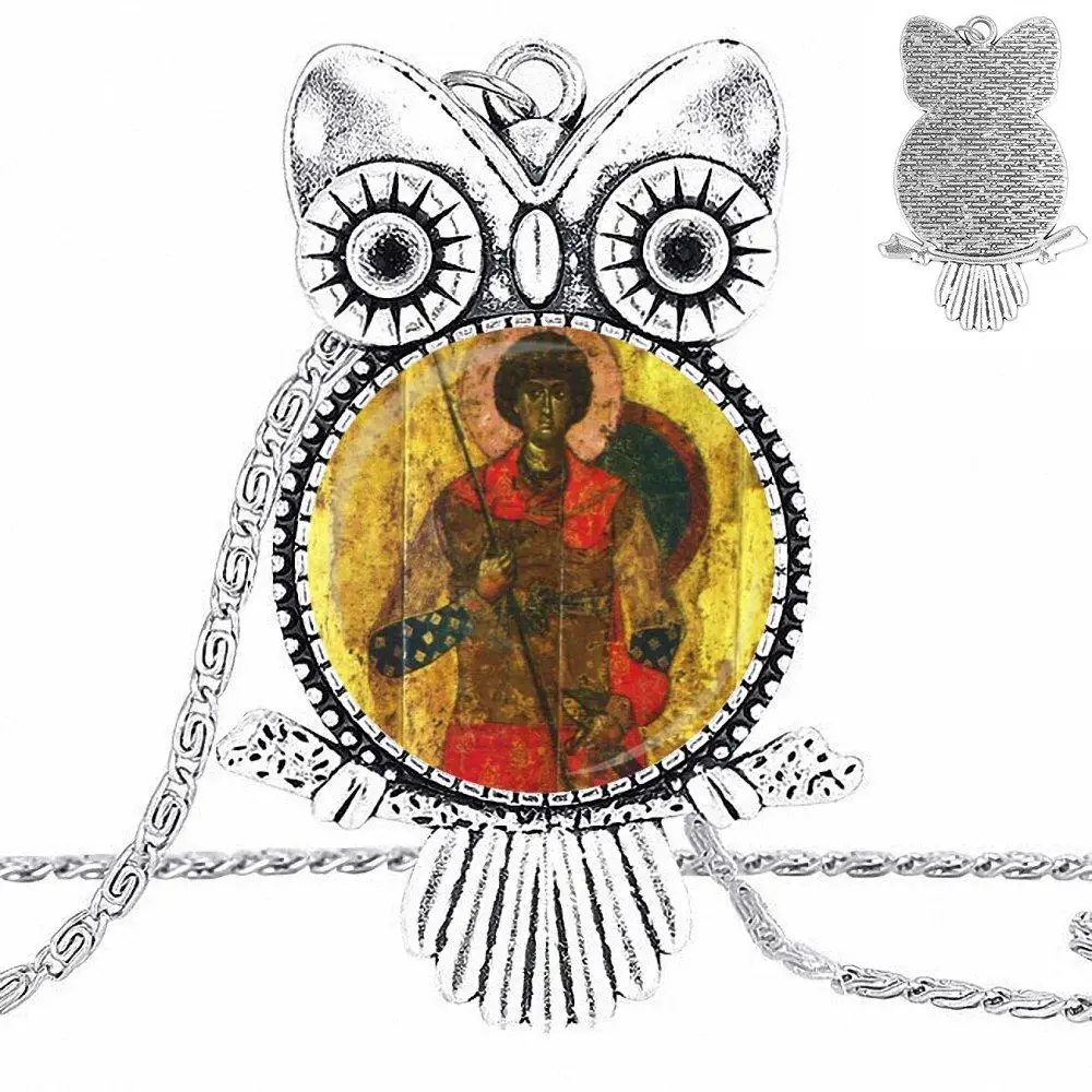 Ей глазурь St Кристофер и ребенок Иисус для женщин дизайн модное винтажное