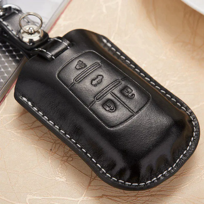 Кожаный Автомобильный Чехол для брелка с ключом Buick LaCrosse Regal Chevy Malibu Equinox GMC Terrain