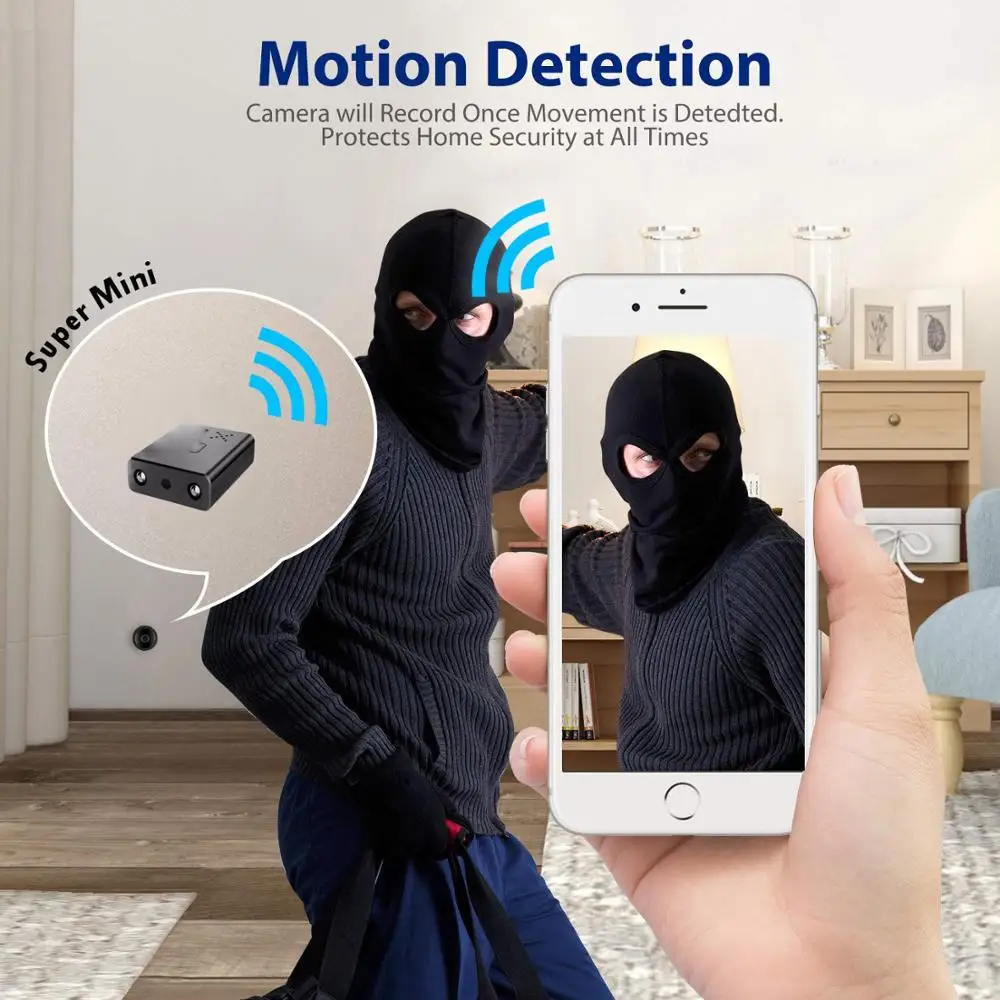 Новейшая HD мини Wifi камера инфракрасного ночного видения наблюдения IP/камера AP