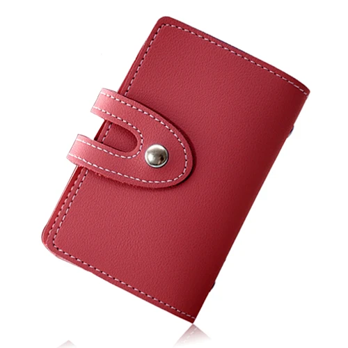 v red APP BLOG бренд функция 24 бита чехол для карт бизнес-держатель для карт для мужчин и женщин сумка для кредитных карт для ID паспорта карты кошелек - Цвет: v red