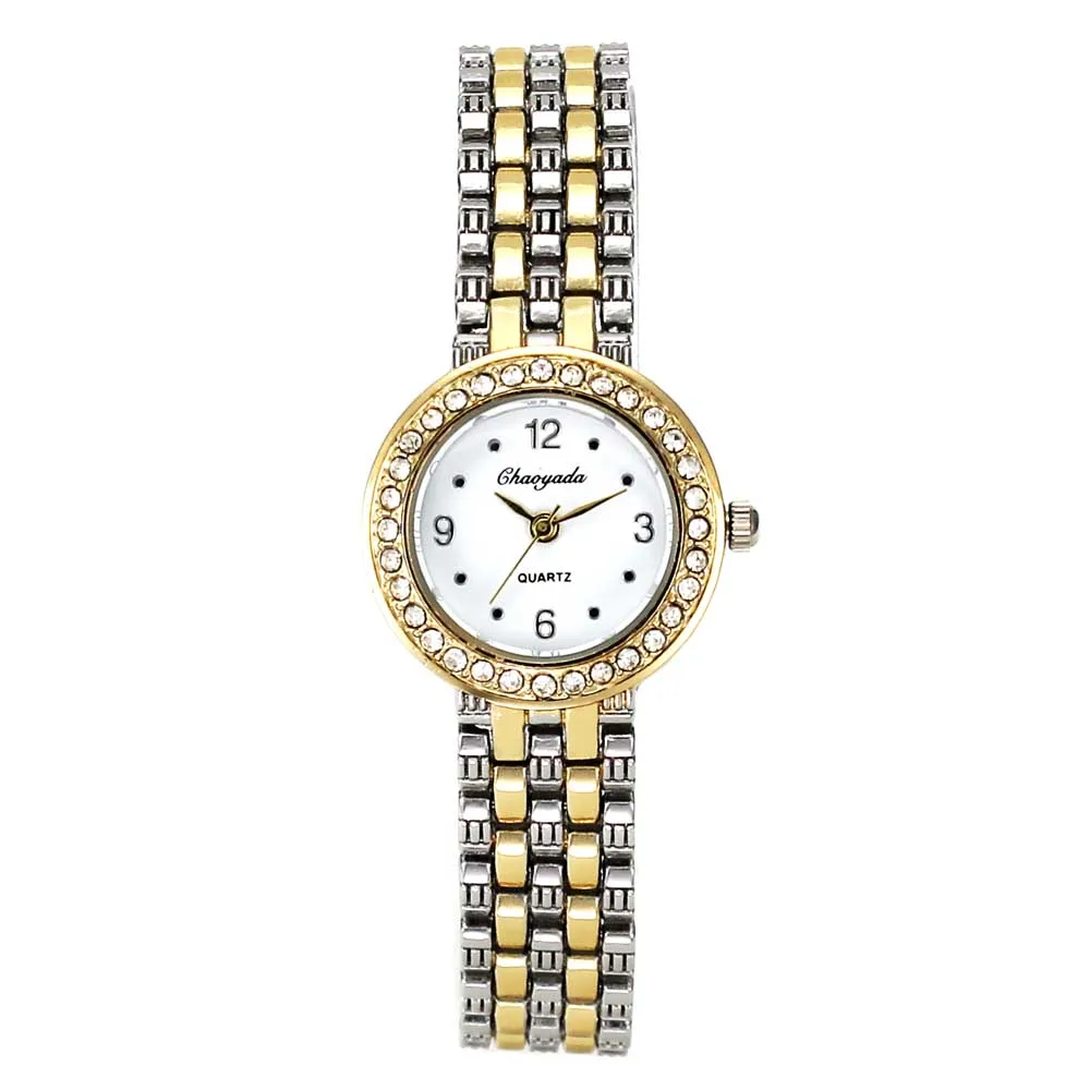 Модные женские Дамские очаровательные Подвеска со стразами браслет часы ручной