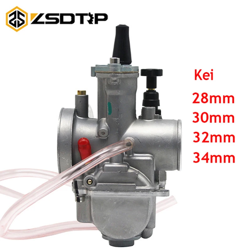 

ZSDTRP Universal Motorcycle Carburetor Carburador 28 30 32 34mm Keih PWK with Power Jet Carb Dirt Pit Bike Scooter ATV UTV