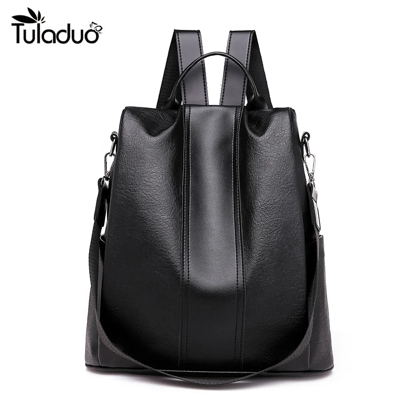 

Anti-thief Women Backpack Quality Leather Large Capacity School Bag For Teenager Girls Travel Bags For 2022 New Design