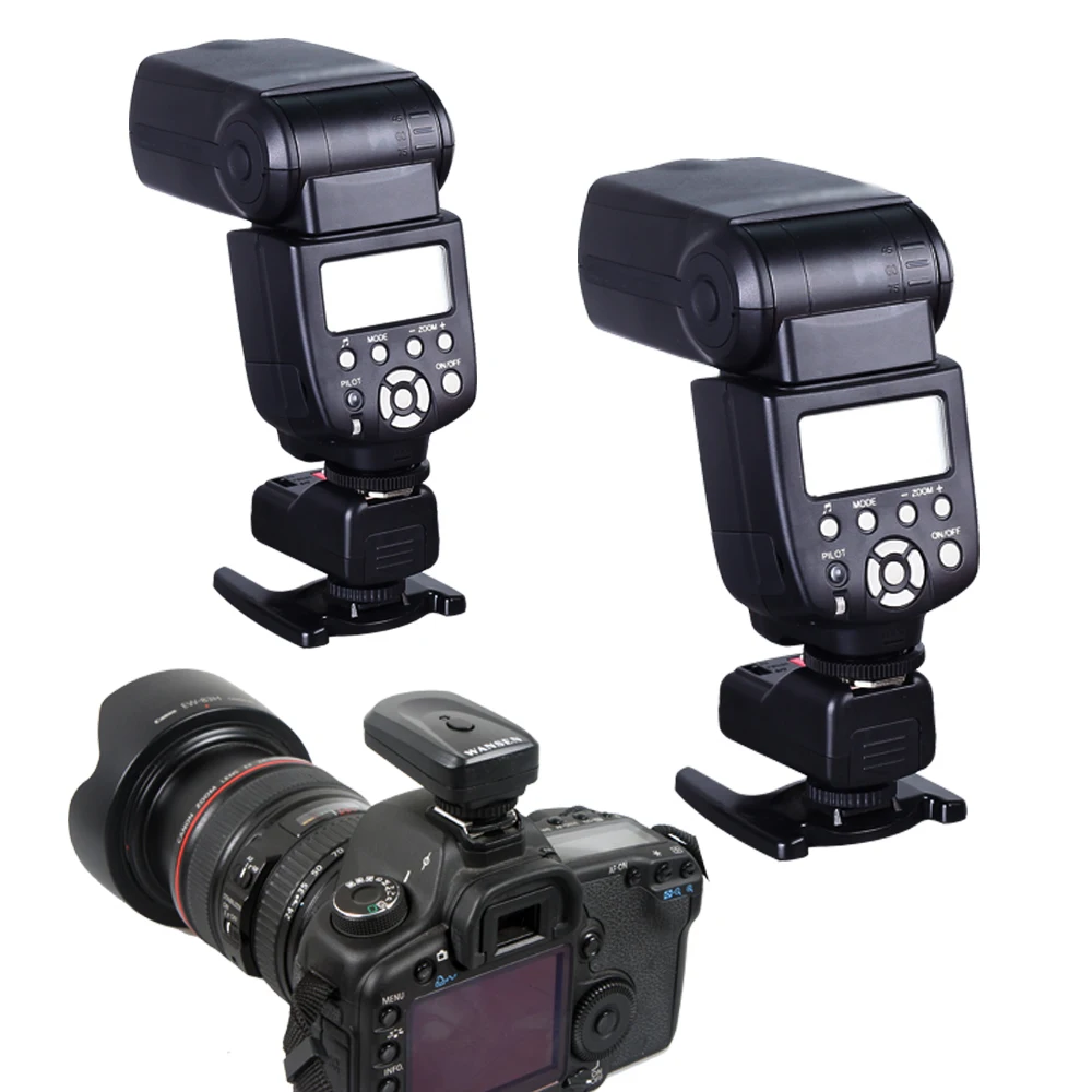 Wansen PT 04GY 4 канала беспроводной пульт дистанционного вспышки Speedlite триггер + 2