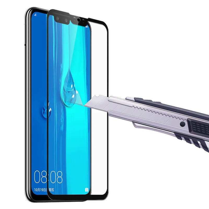 10 шт полное покрытие закаленное стекло для Huawei P Smart Plus 2019 Защитная пленка экрана