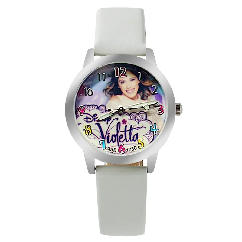 Otex @ модная детская певица вахты кожаный мультфильм наручные часы с Светящиеся