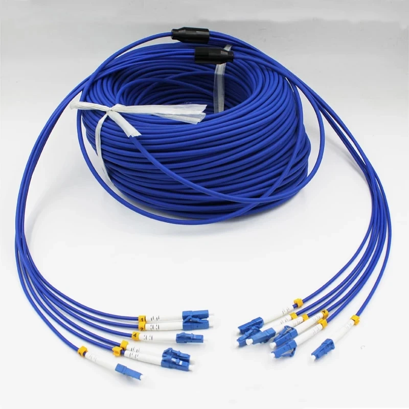 5mtr 6 ядер бронированные волокна patchcords SC LC FC ST UPC APC Singlemode волокон бронированный