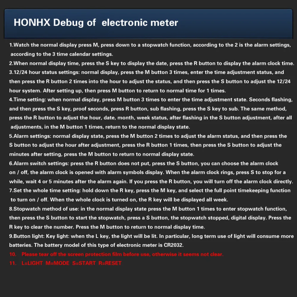 HONHX Mens/Новинка 2019 роскошные Цифровые часы светодиодный цифровой будильник