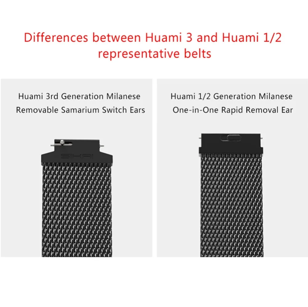 Металлический Milanese Loop Band для Xiaomi Huami AMAZFIT Verge 3 20 мм умные часы заменить браслет 20 мм Ремень Замена аксессуары
