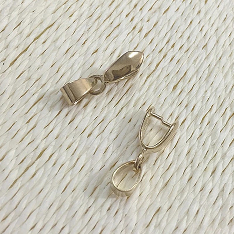 

7*19MM 100Pcs KC Gold Color Copper Seeds Clasps Pendant Charm Hooks Jewelry Findings & Accessories