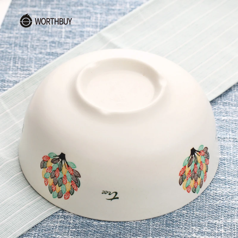 WORTHBUY китайская чаша для рамен с красочным узором кухонная Экологически чистая