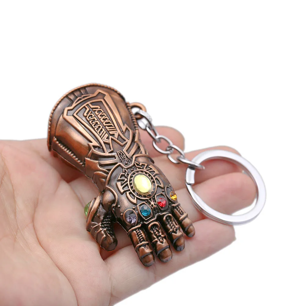 Новое кино подарки ювелирные изделия Thanos перчатка бесконечности Gauntlet брелок