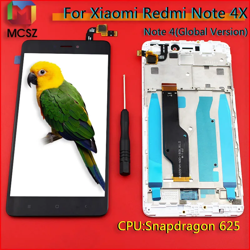 Для 5 &quotXiaomi redmi Примечание 4X 4 глобальная версия Snapdragon 625 ЖК экран + цифровой