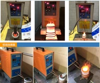 15kw high frequency induction heater golds melting furnace
