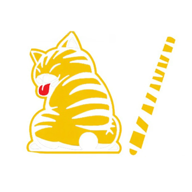 Наклейки OVERE для стеклоочистителя заднего стекла автомобиля наклейки с желтым