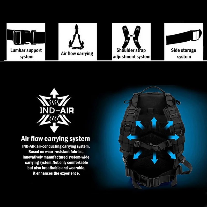 Military Fashion Backpack Camouflage Daypack Tactical Outdoor Assault Rucksack Small Pack Out Bag