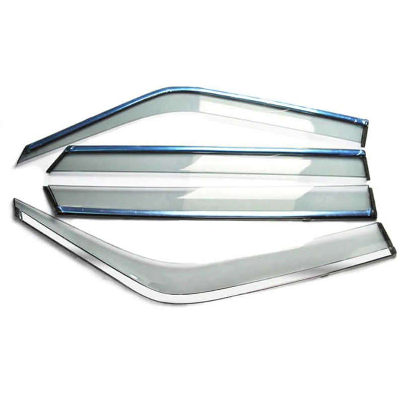 Для ford Everest внедорожник 4dr 4 шт. окна автомобиля Visor Vent Тенты дождь/Защита от солнца/ветер защитный кожух с яркими полосками