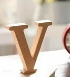 Черный 1 шт. DIY домашний декор деревянная буква 26 дерево Английский алфавит свадебное украшение DIY ручной работы украшения ремесла аксессуары - Цвет: Черный