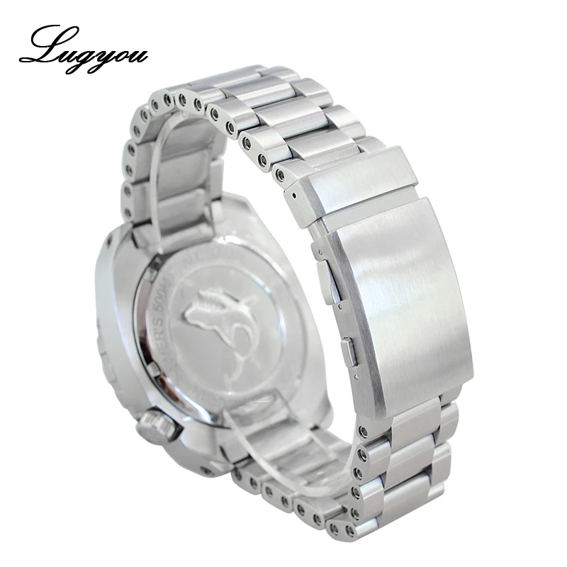 Мужские часы Lugyou San Martin Deep Sea Diver, автоматический Сапфир, водонепроницаемость 500 м, светящаяся нержавеющая сталь, ограниченная серия