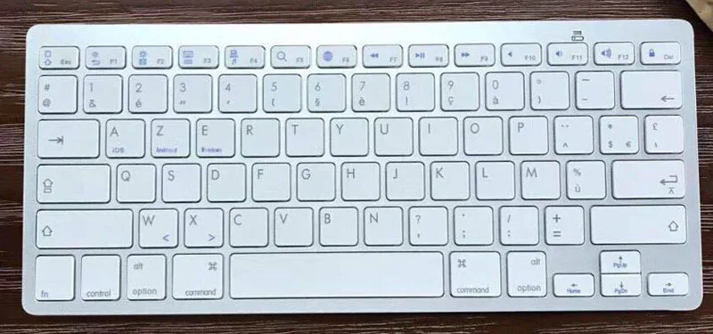 French keyboard 2,4G Беспроводная Bluetooth компьютерная клавиатура планшетный ПК 78 ключ русский немецкий японский Испанский Французский фарси традиционный Cangjie - Цвет: French keyboard
