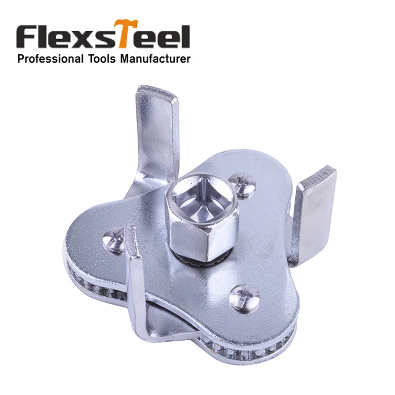 Регулируемый двухсторонний ключ Flexsteel для масляного фильтра с тремя захватами