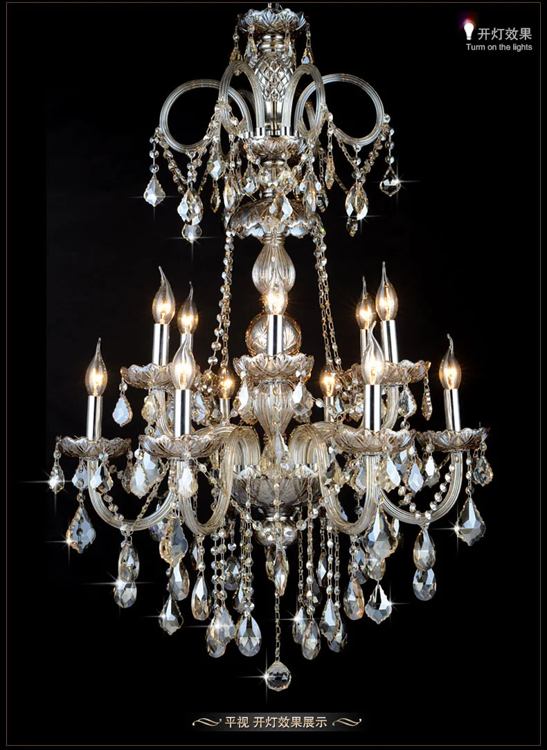 Стеклянная люстра для салона искусства светодиодная лампа с хрустальным