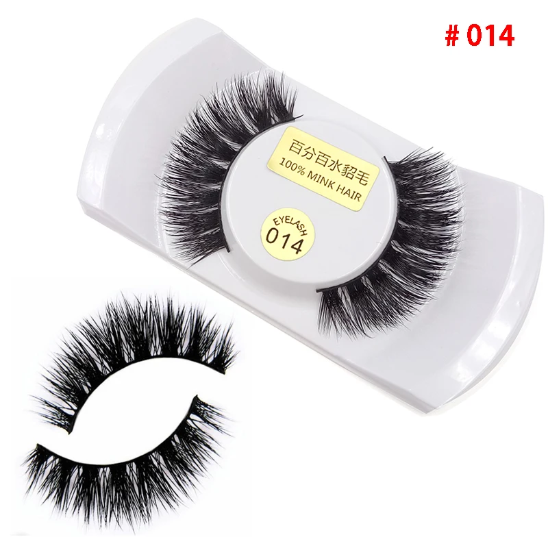 1 пара профессиональных накладных ресниц 100% норковые волосы ручной работы модные