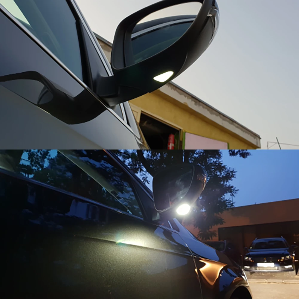 2 шт. светодиодных фонарей зеркала No Error под лампой для Vw Volkswagen EOS Passat B7 CC Scirocco Jetta.