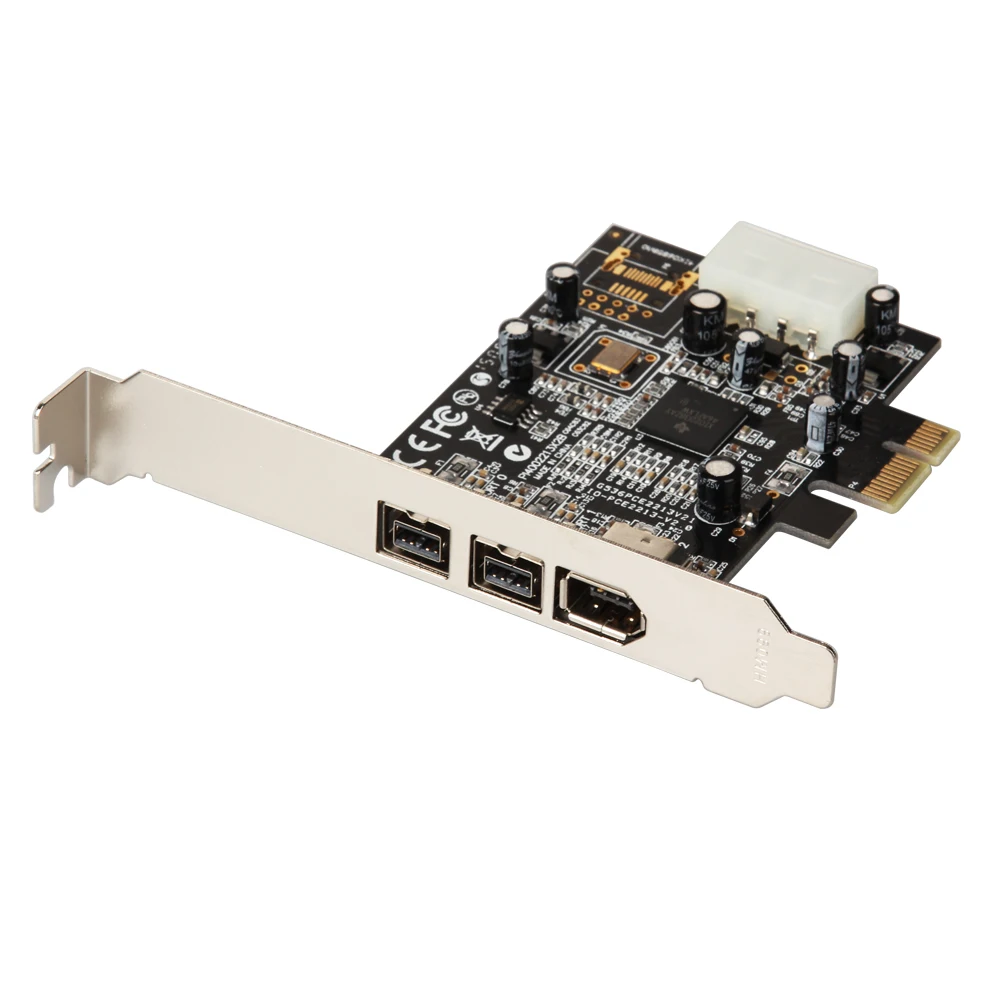IOCREST PCI Express 3 порта Firewire 1394B и 1394A PCIe 1,1x1 карта TI XIO2213B чипсет