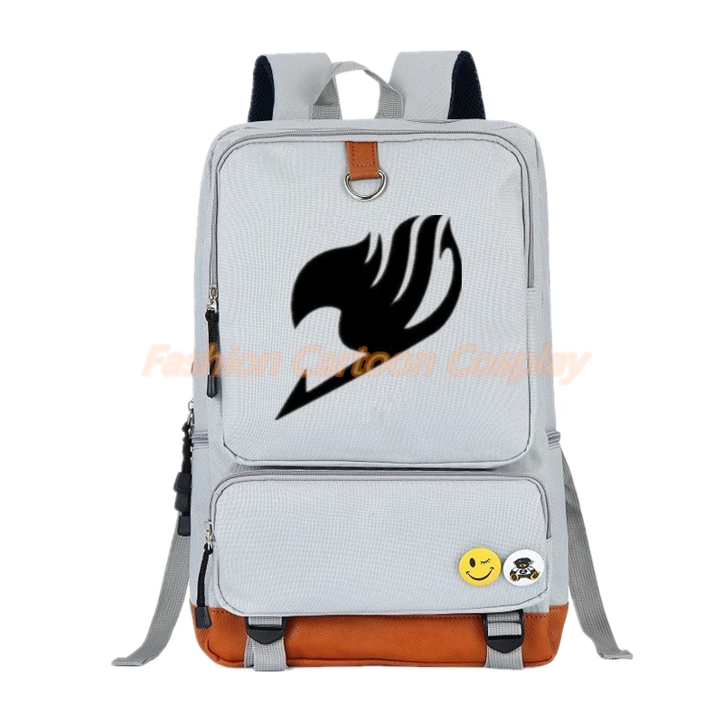 Модный Аниме Рюкзак &quotХвост Феи&quot Mochila ранец подростковый мужской женский
