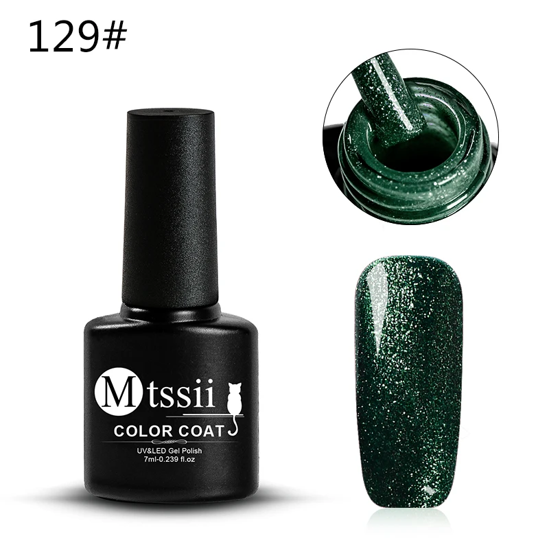 Mtssii 7 мл Shimmer гель лак для ногтей зеркало блеск ласветодио дный Ки LED УФ лампы полу
